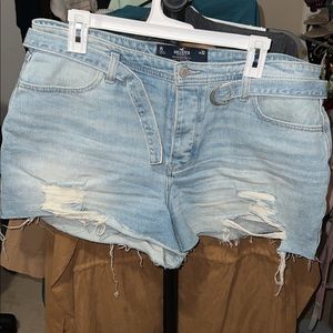 Ripped Jean Shorts